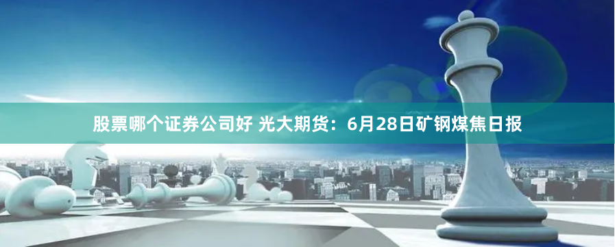 股票哪个证券公司好 光大期货：6月28日矿钢煤焦日报