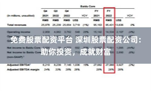 免费股票配资平台 深圳股票配资公司:助你投资,成就财富